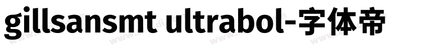 gillsansmt ultrabol字体转换